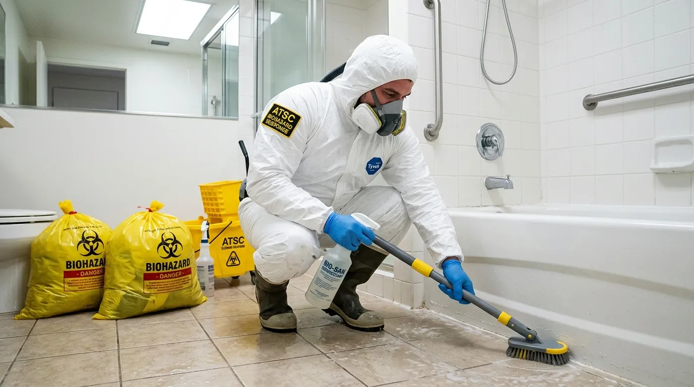 Decontamination equipment deployed for Blood Cleanup in Forney